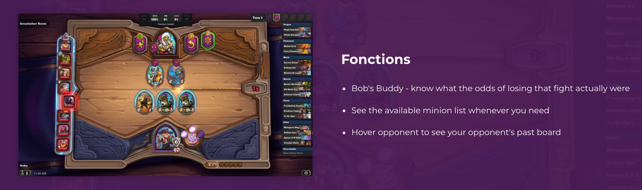 HSReplay features for Battlegrounds